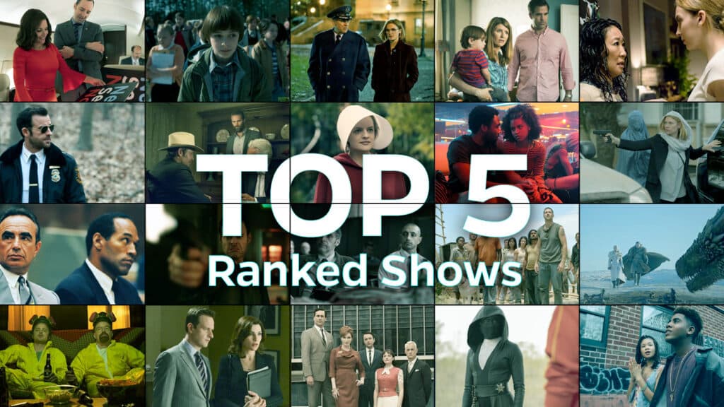 Top 5 favorite tv shows.