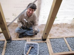 Building Homes For Heroes volunteer at work