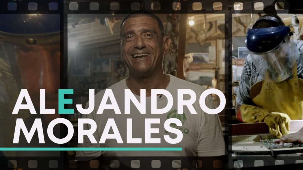 Alejandro Morales turns beach trash into treasure